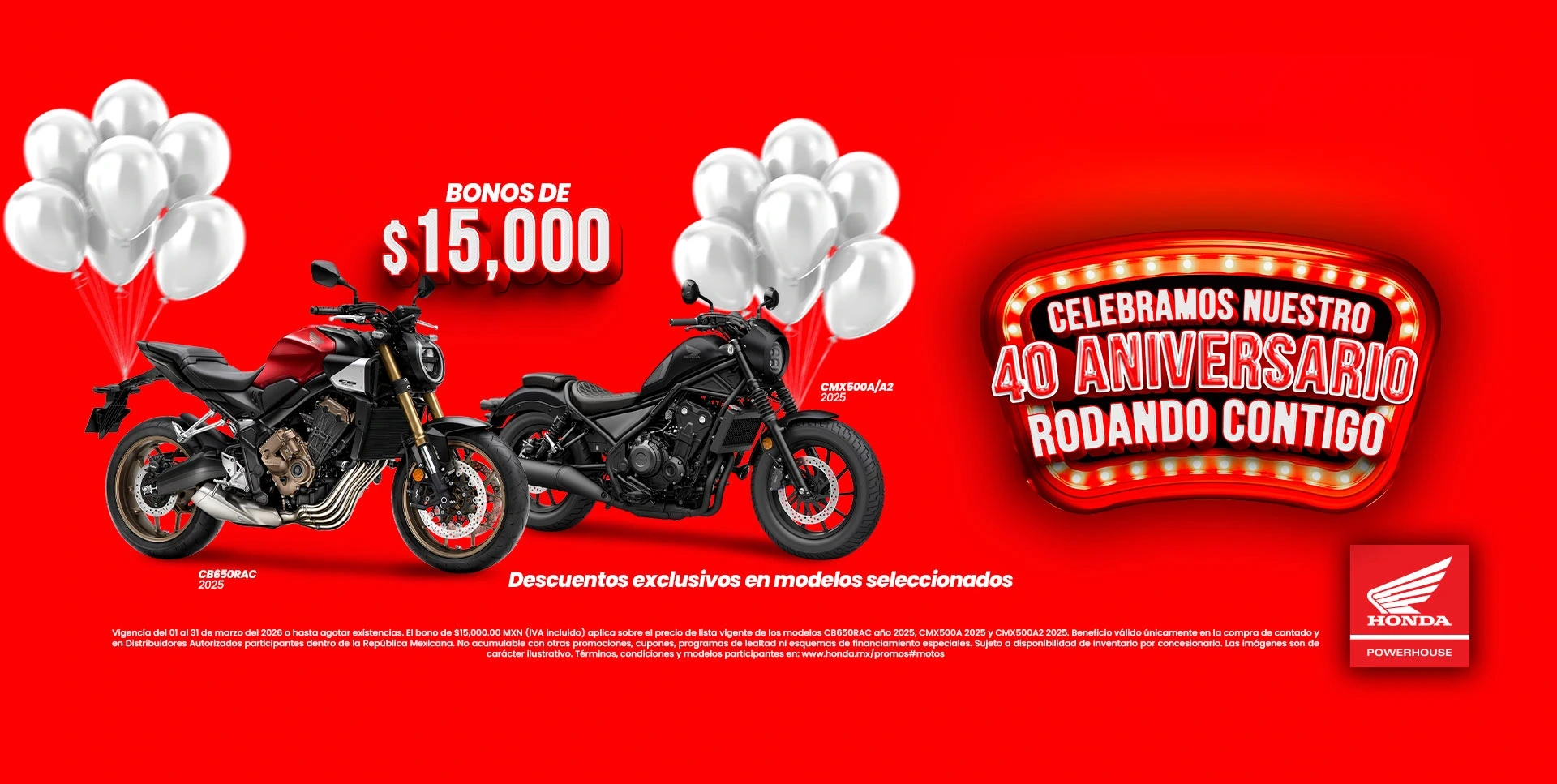 banner of HONDA ANIVERSARIO BONOS 5